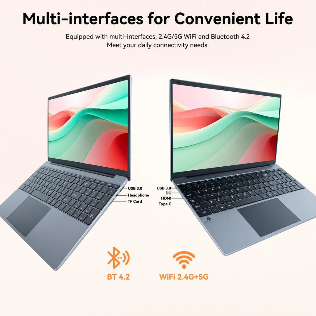 15.6 Inch Laptop Windows 11 Quad-Core Intel Celeron N5095