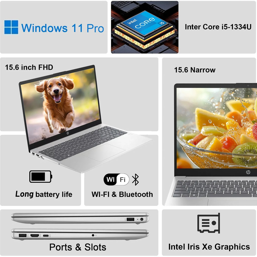 HP15.6'' FHD Laptop, Intel Core i5-1334U