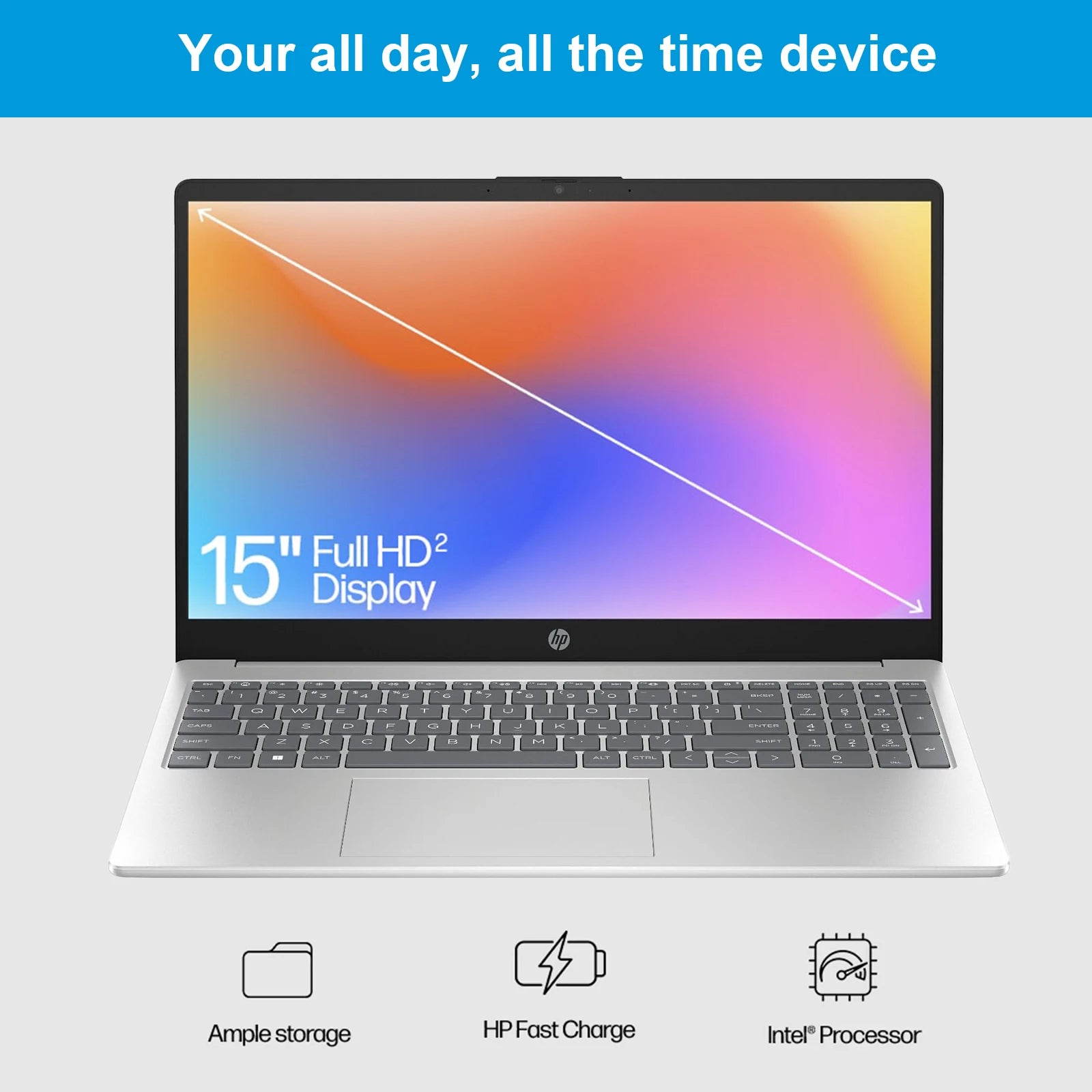 HP15.6'' FHD Laptop, Intel Core i5-1334U