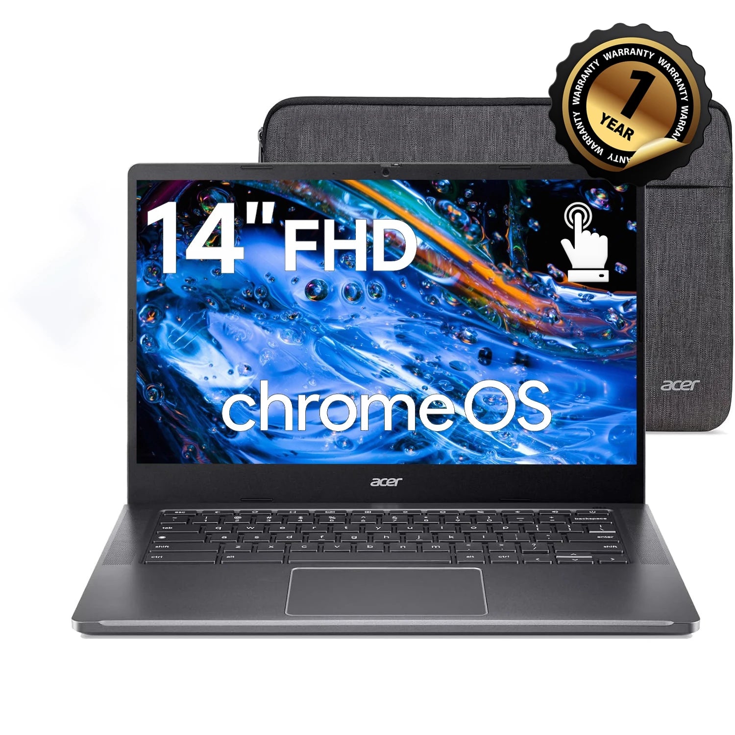 Acer Chromebook Plus 14" Touchscreen Laptop,Intel Core i3-N305,8GB RAM,2TB SSD