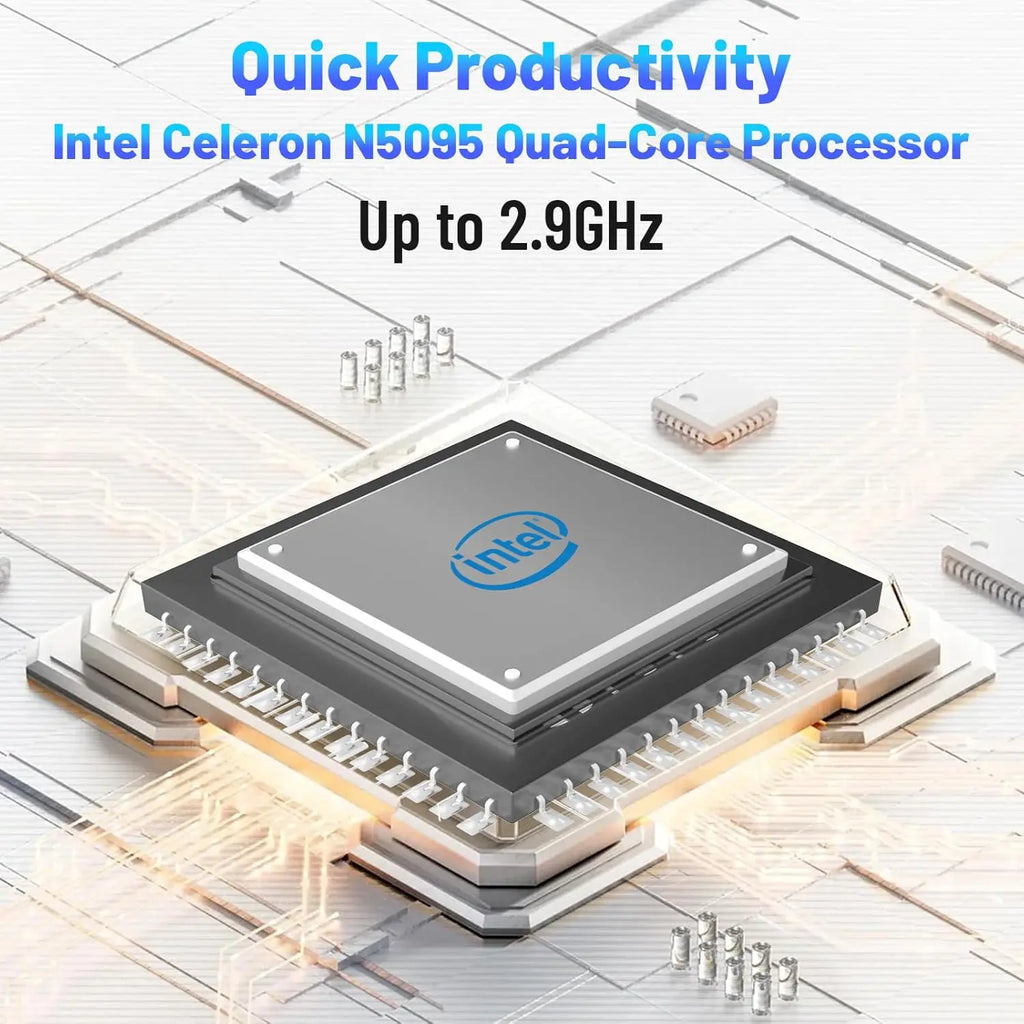 15.6 Inch Laptop Windows 11 Quad-Core Intel Celeron N5095