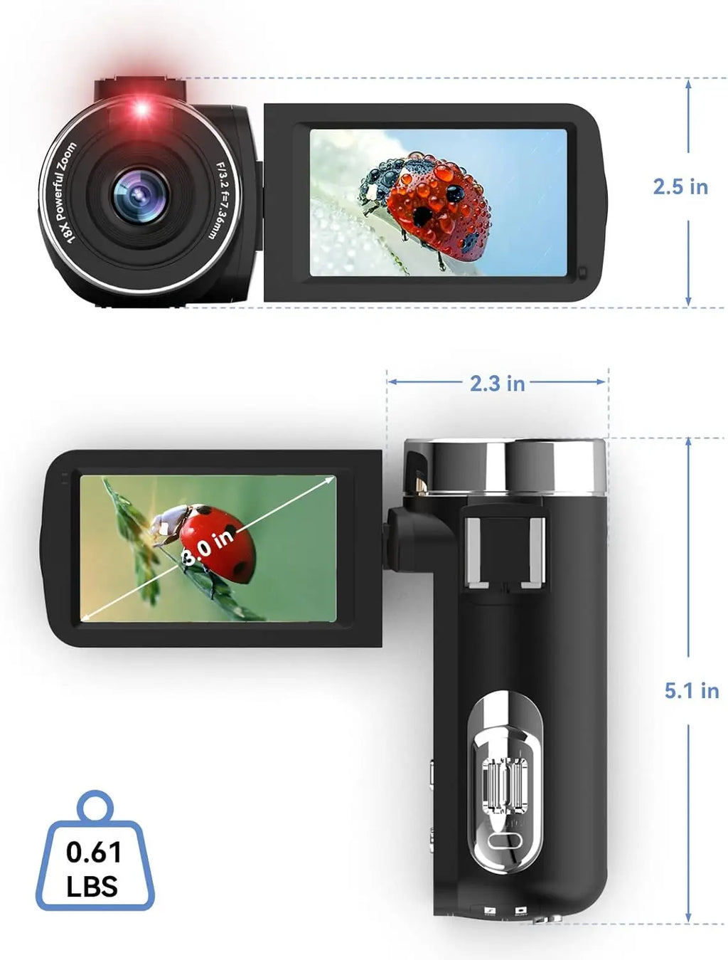 4K Video Camera With Microphone