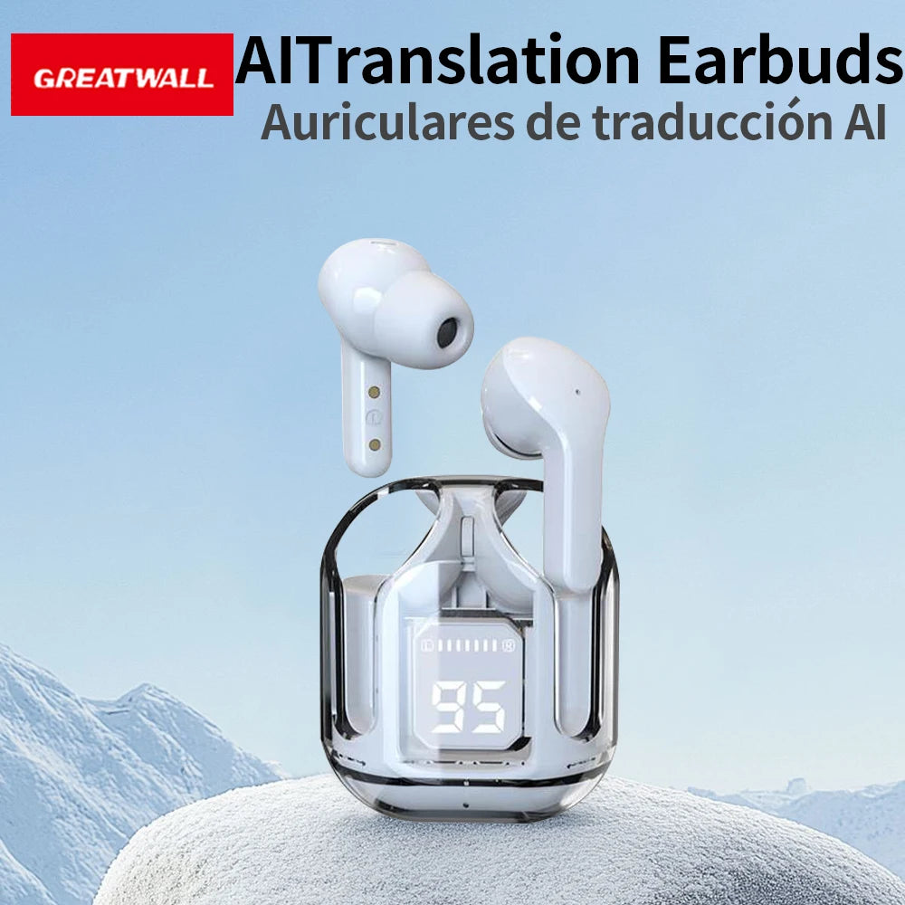 Real-Time AI Translation Headphones Bluetooth Headset Music Calls