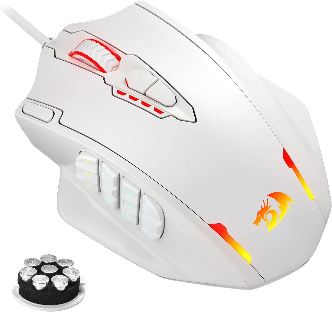 Redragon M908 RGB Backlight LED USB Wired Gaming Mouse 18 Programmable Mouse Buttons