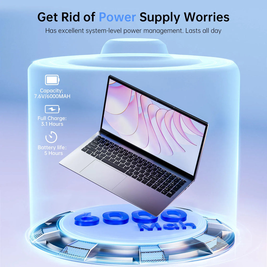 ACEMAGIC 17.3inch Laptop with High Performance Quad Core-12th Alder Lake N97 16GB RAM 512GB ROM