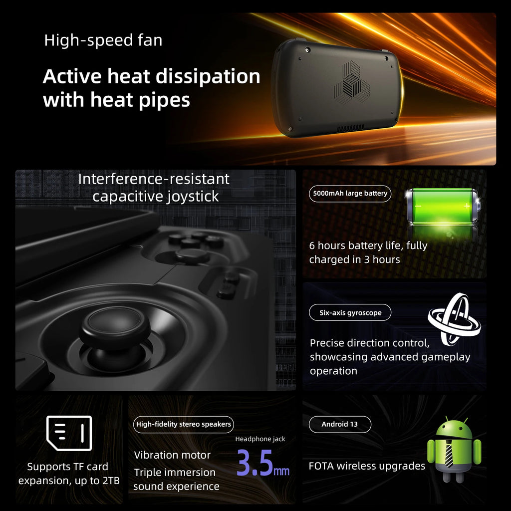 Slide Retro Handheld Game Console Cell Phone