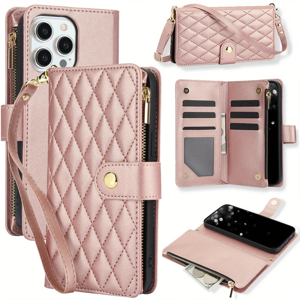 iPhone PU Leather Wallet Flip Case