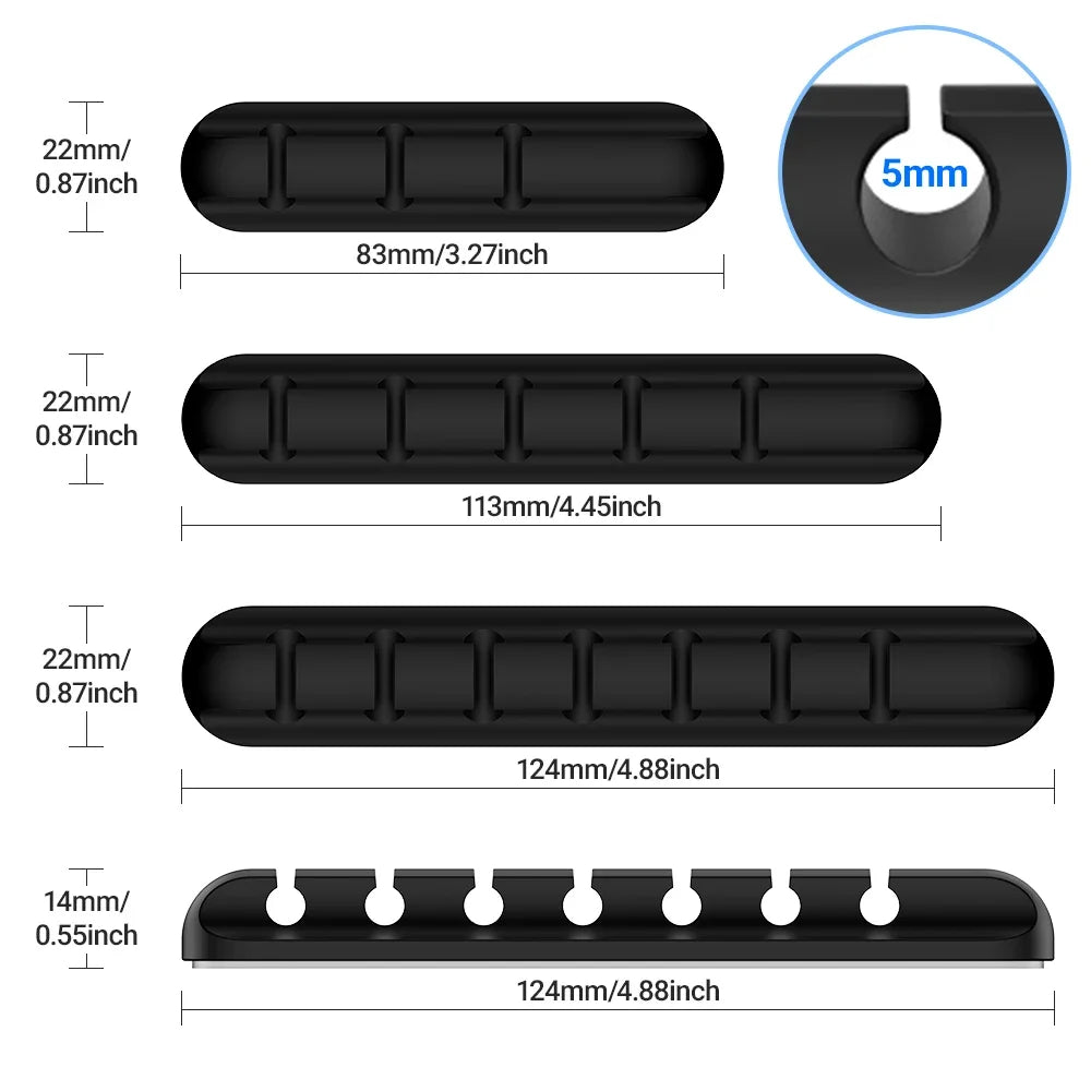 Adhesive Cord Management Wire Organizer