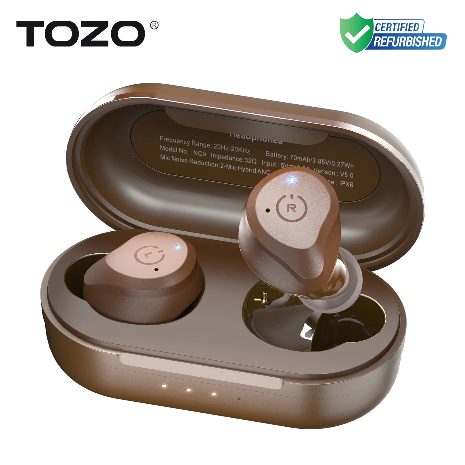 Refurbished TOZO ANC Wireless Earbuds
