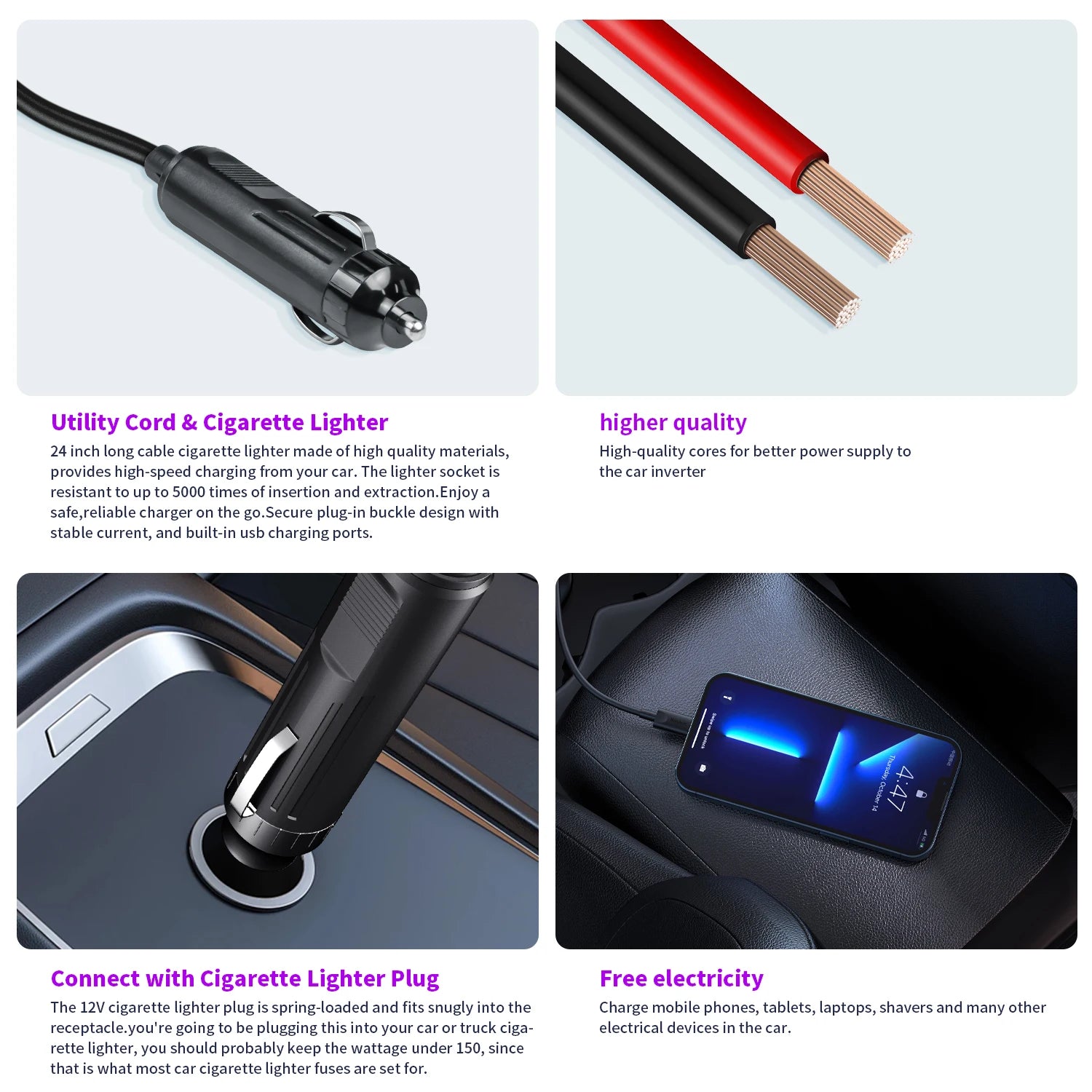 500W/300W Inverter DC12V AC110V