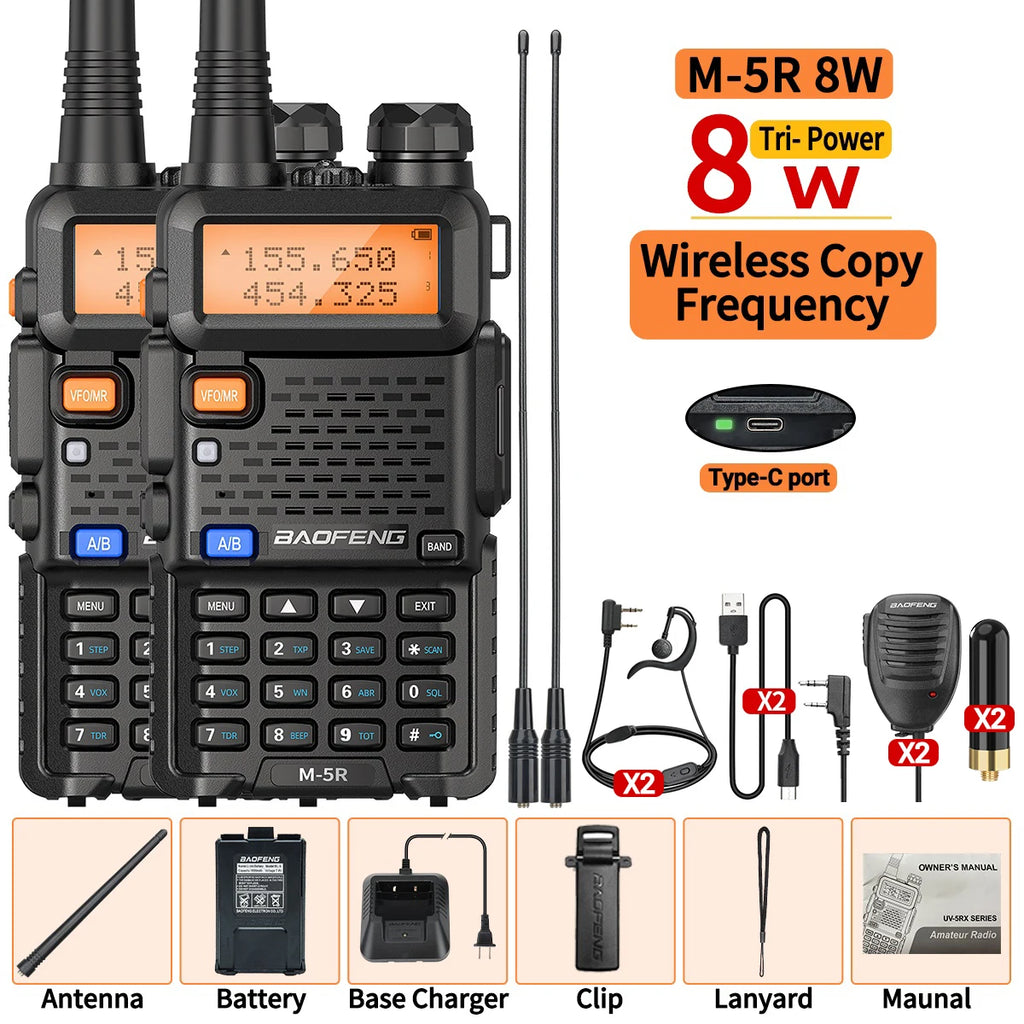 Baofeng M-5R 8W UV-5R Two Way Radio