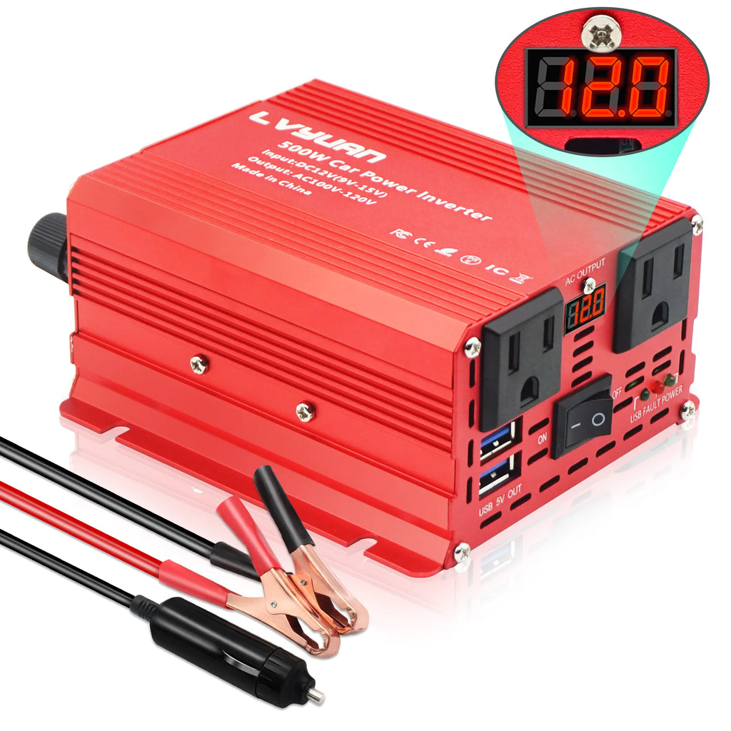 500W/300W Inverter DC12V AC110V