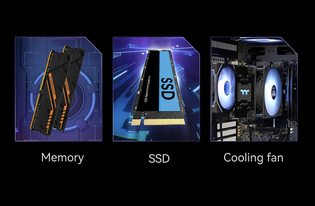 Gaming Desktop AMD Ryzen 5 5600GT 3.9GHz 16GB(8G*2) DDR4 1T NVME SSD ARGB 7 Fans