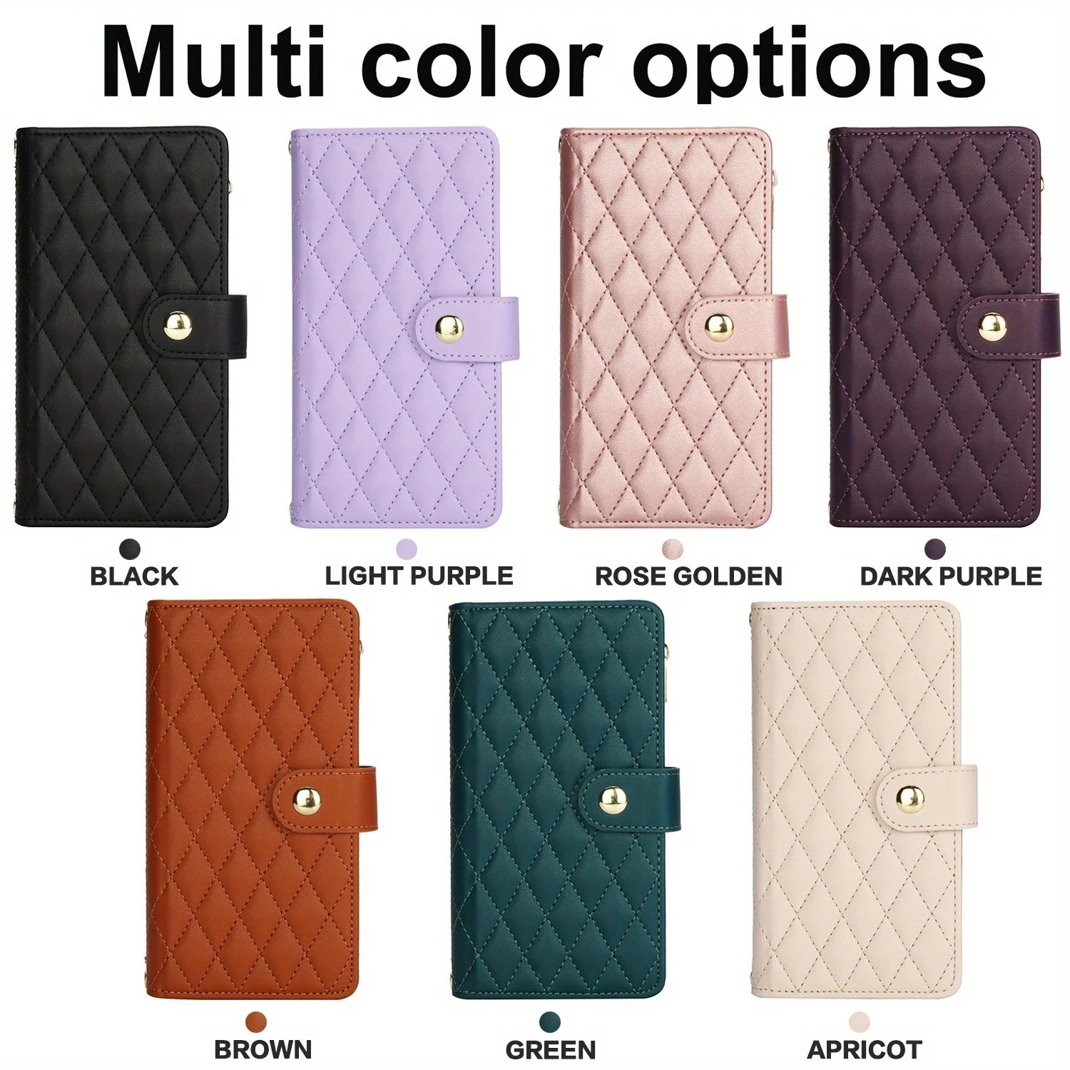 iPhone PU Leather Wallet Flip Case