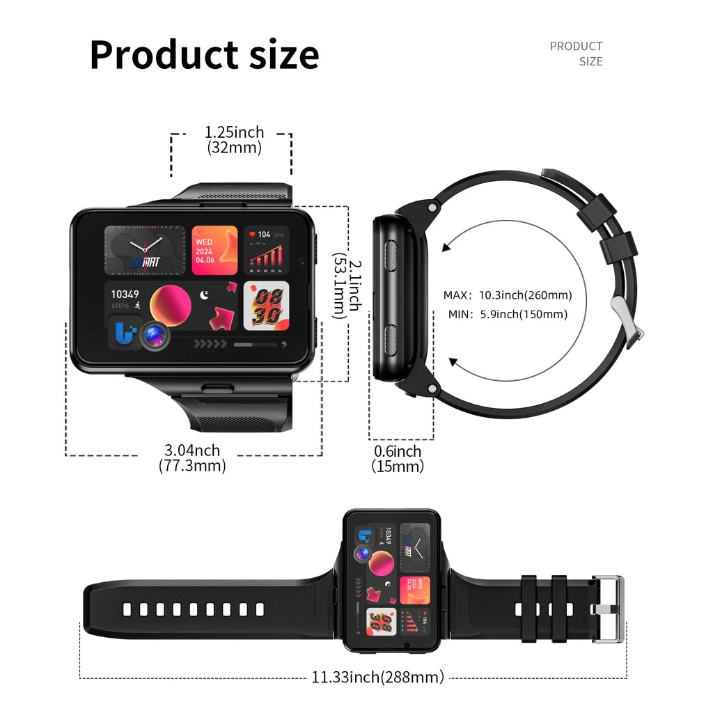 Detachable Strap Network Android Smart Watch