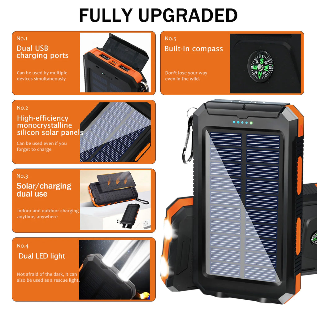 Waterproof Solar Power Bank