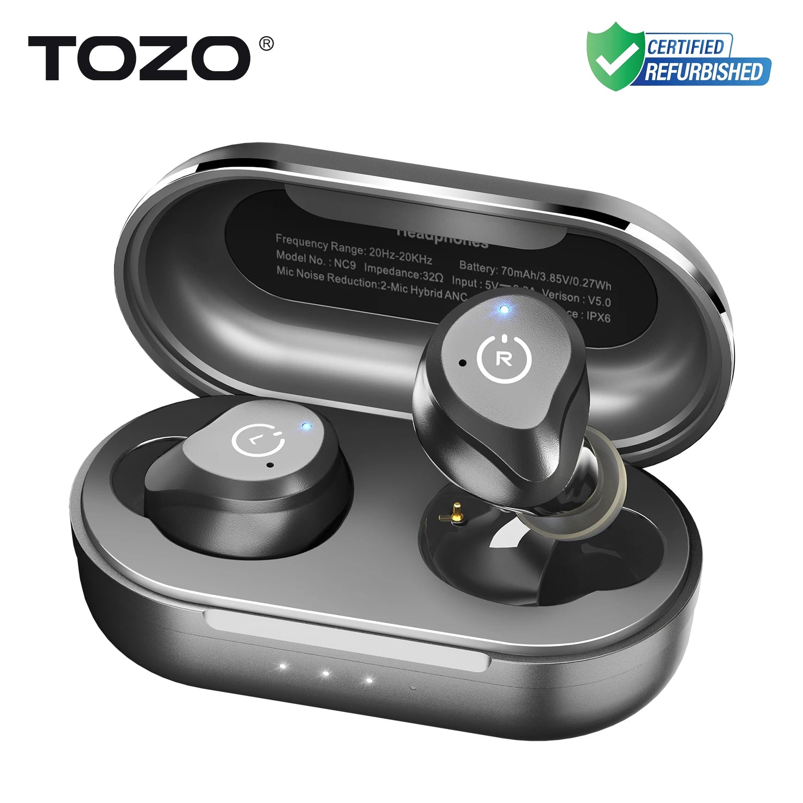 Refurbished TOZO ANC Wireless Earbuds