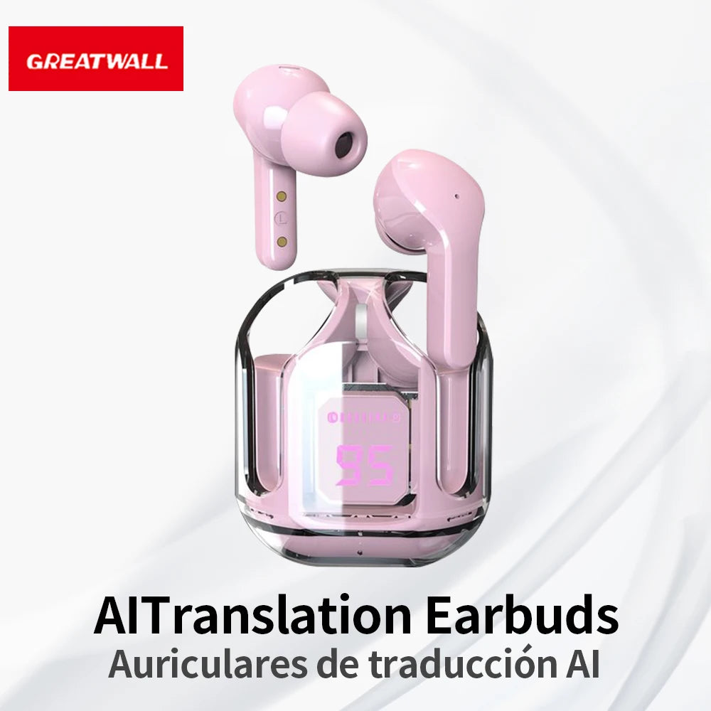 Real-Time AI Translation Headphones Bluetooth Headset Music Calls