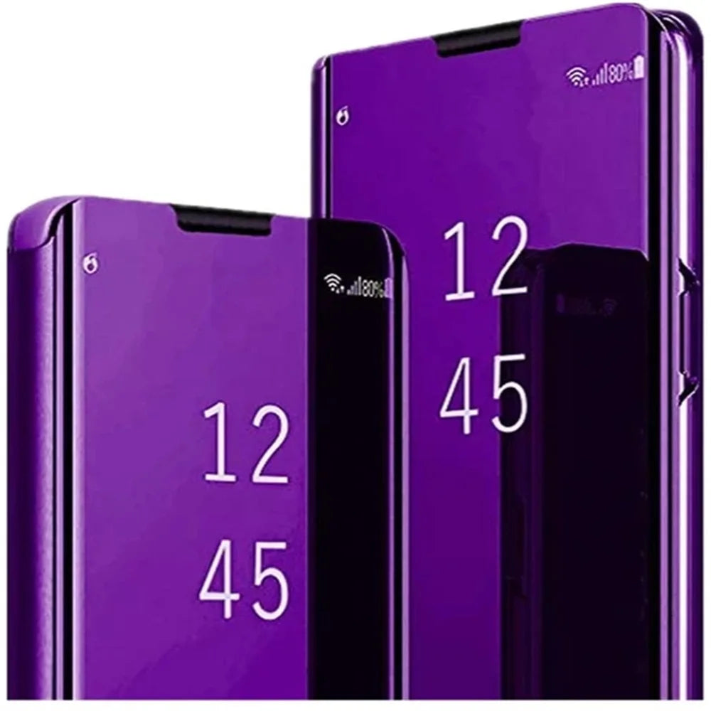 Luxury Smart Case For Samsung Galaxy Mirror Leather