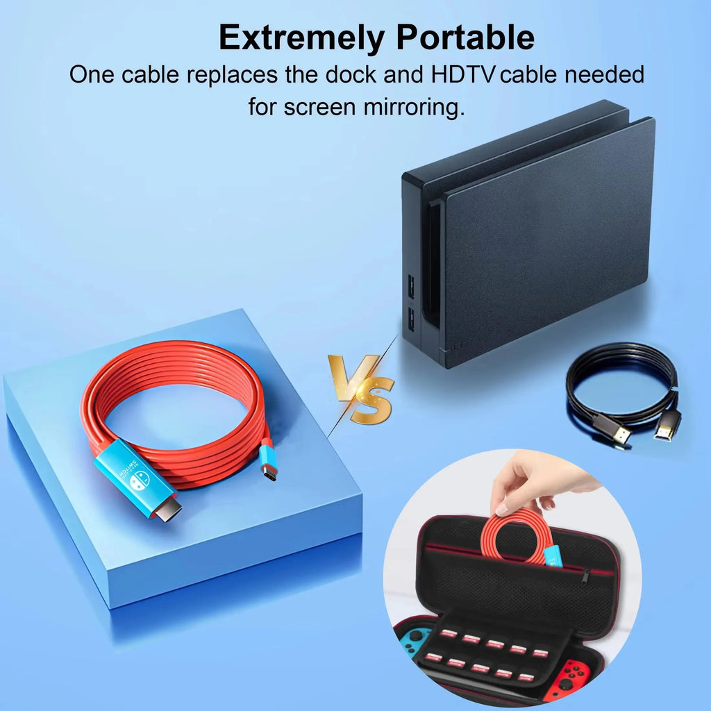 2M Cable Nintendo Switch/OLED to HDMI Adapter