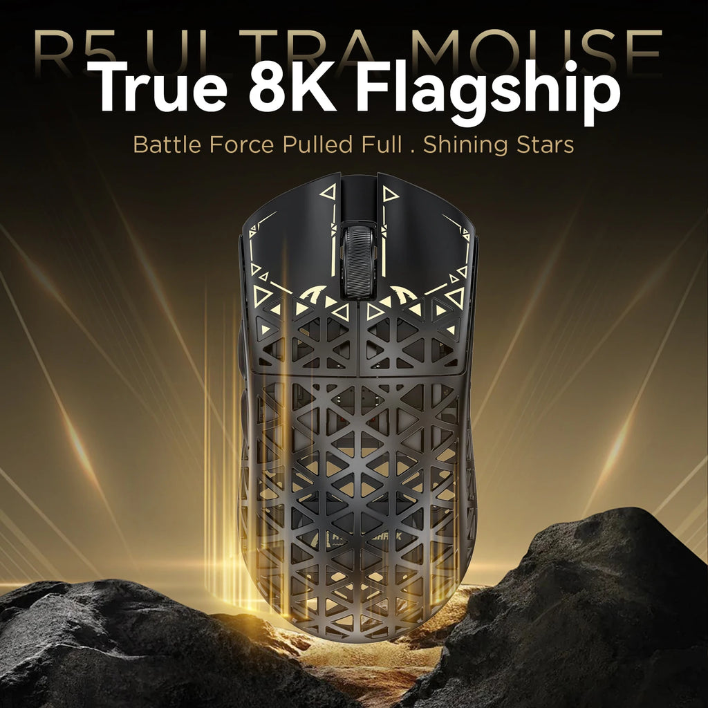 ATTACK SHARK R5 Ultra Carbon Fiber Wireless Gaming Mouse