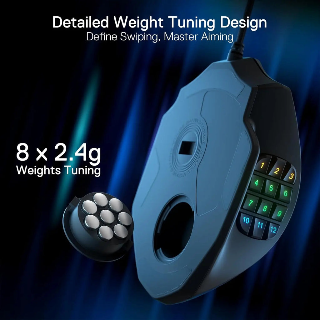 Redragon M908 RGB Backlight LED USB Wired Gaming Mouse 18 Programmable Mouse Buttons