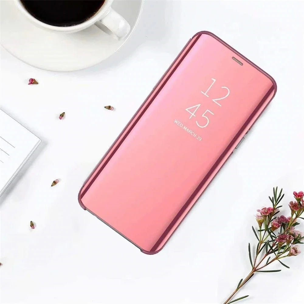 Luxury Smart Case For Samsung Galaxy Mirror Leather