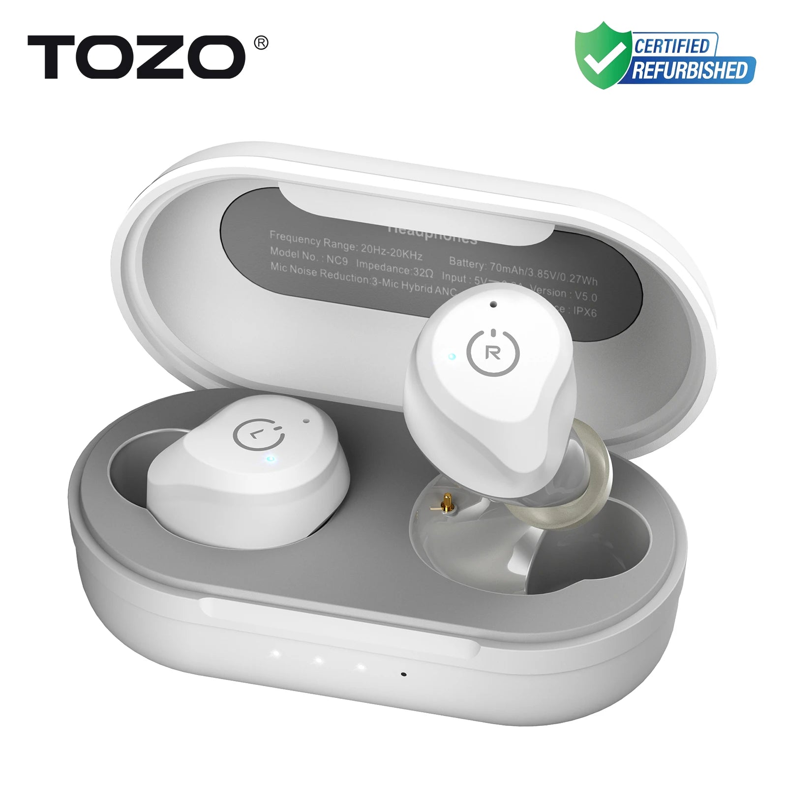Refurbished TOZO ANC Wireless Earbuds