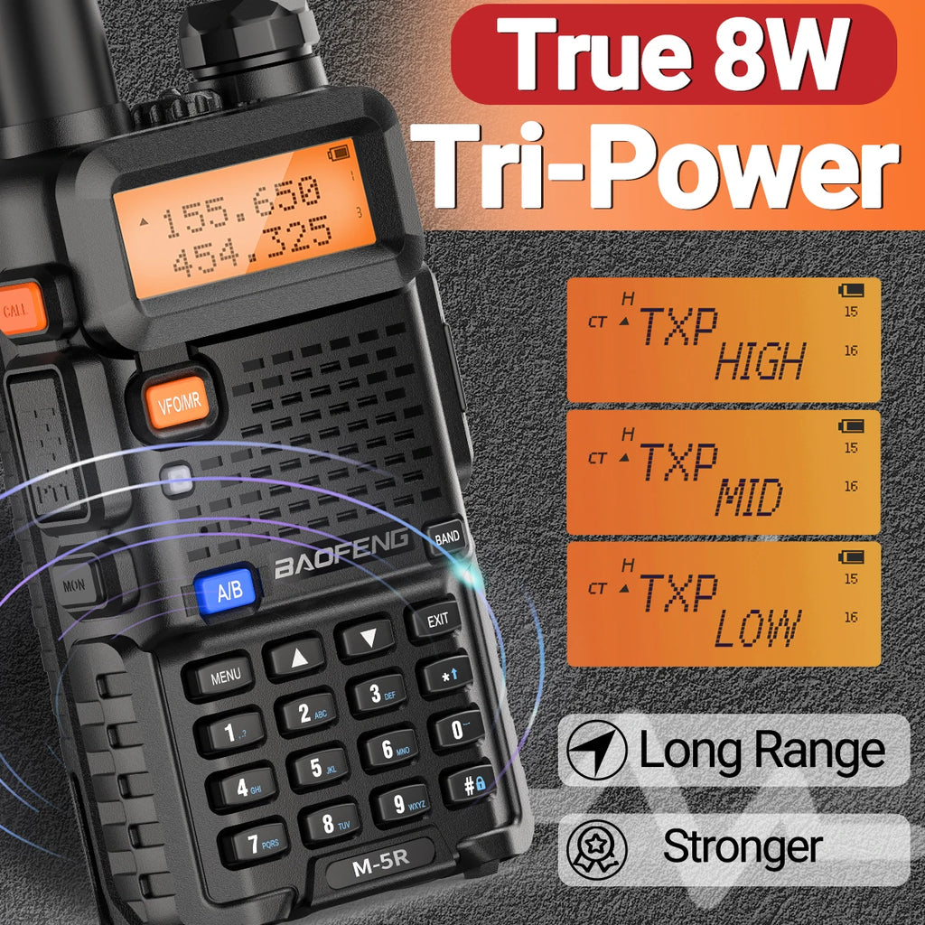 Baofeng M-5R 8W UV-5R Two Way Radio