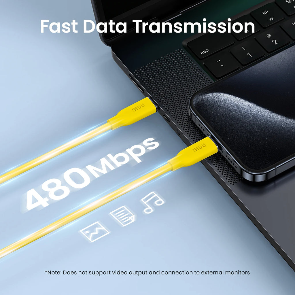 USB C to USB C Fast-charging Silky Cable