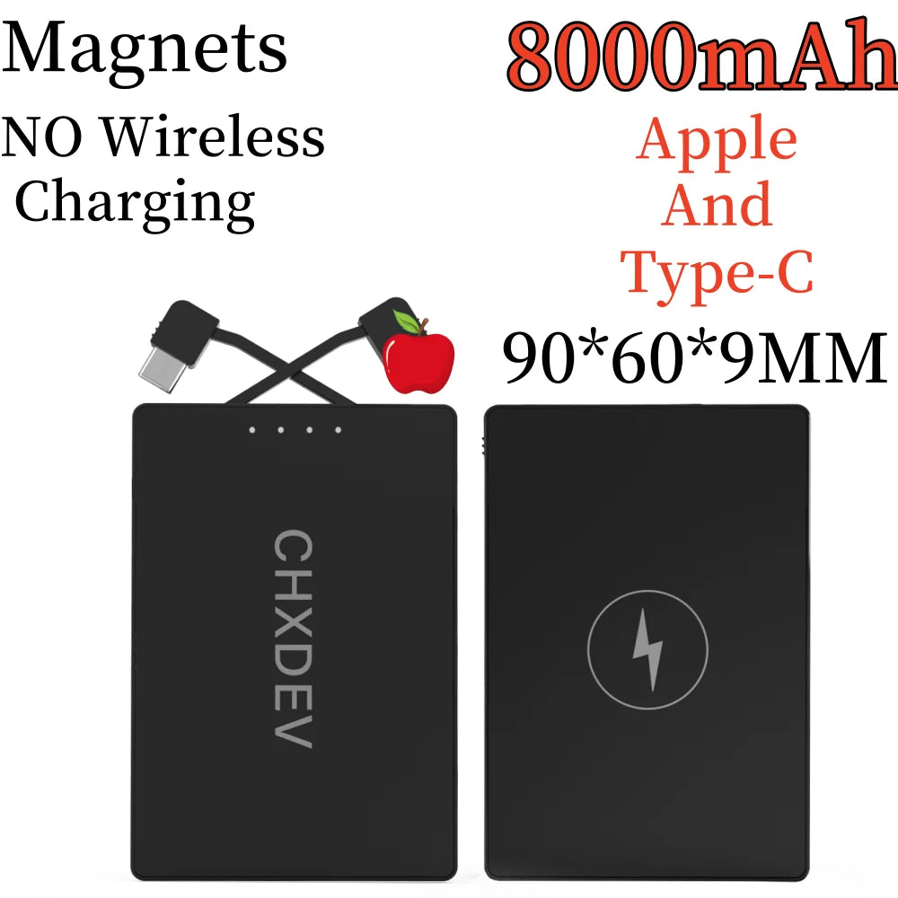 Ultra-Thin Magnetic Power Bank For IPhone