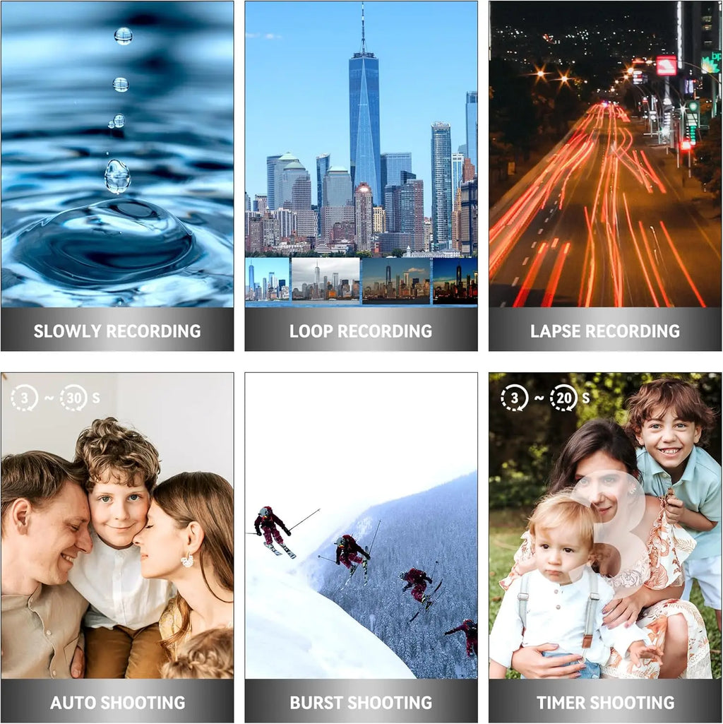 UHD 4k Video Camera 4.0-inch Rotating Touchscreen