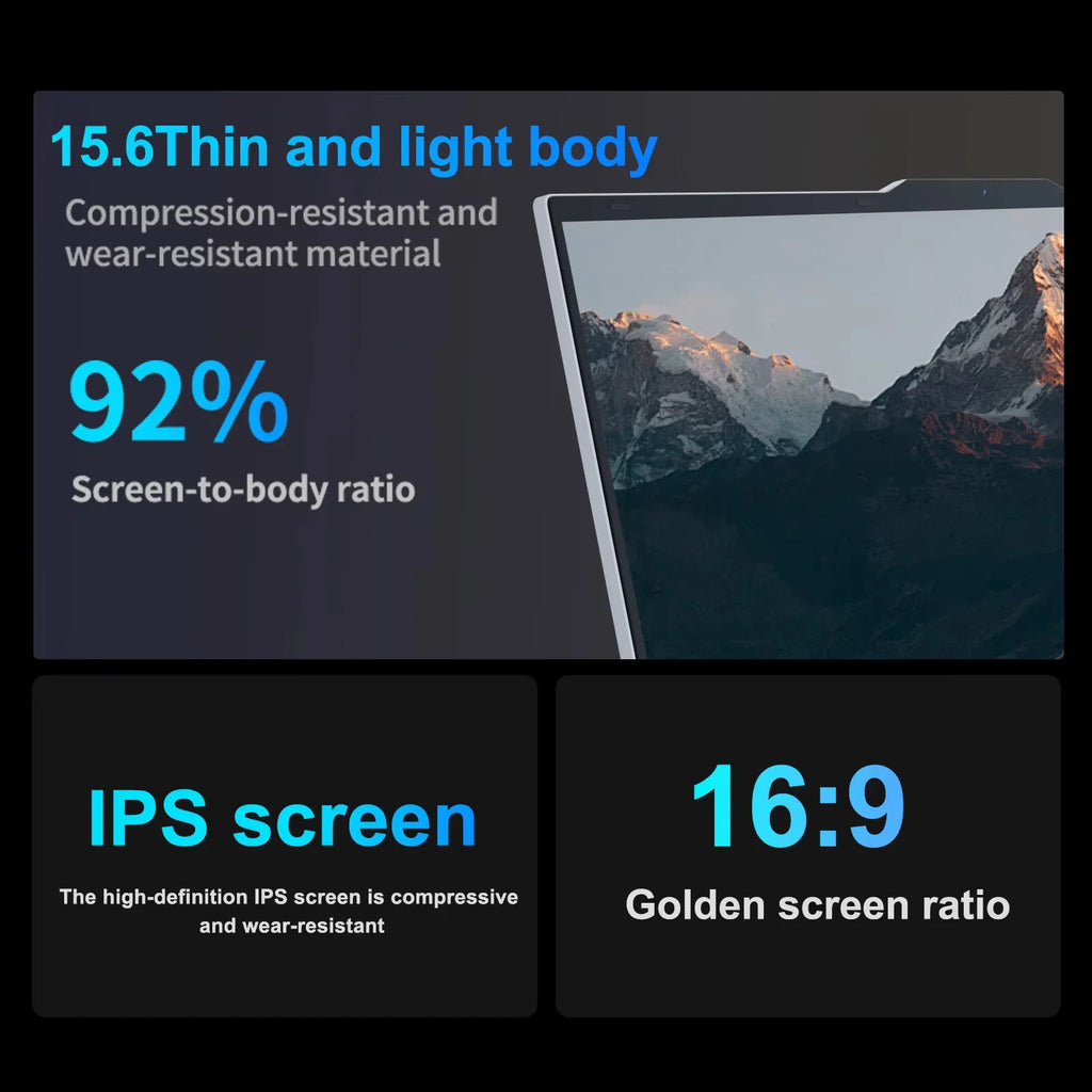 15.6" Ultra Slim Laptop Windows 11 Intel Core i7 6500U