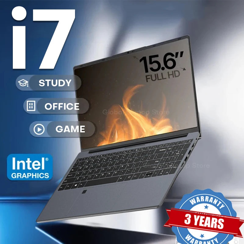 15.6" Ultra Slim Laptop Windows 11 Intel Core i7 6500U