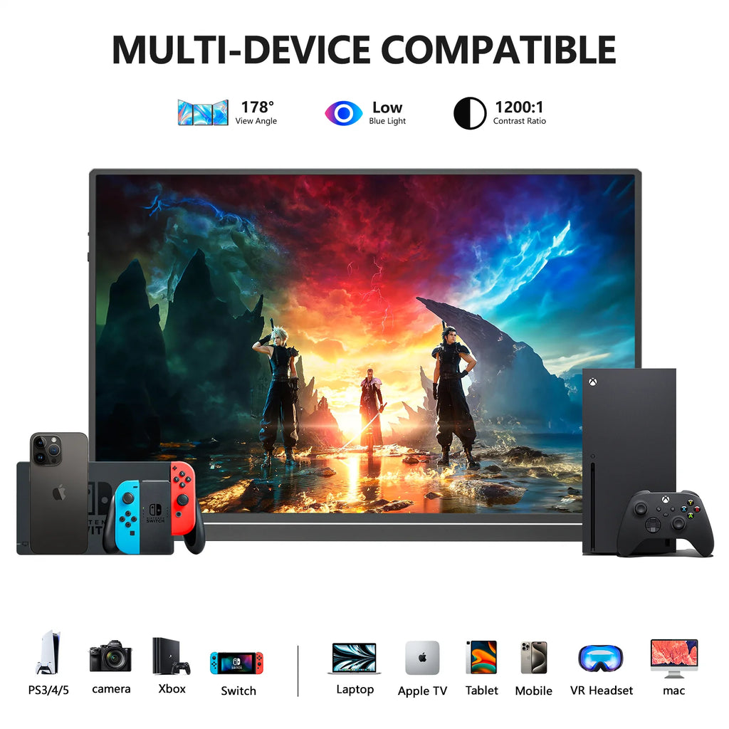 16 inch 2.5K 144Hz Portable Gaming Monitor