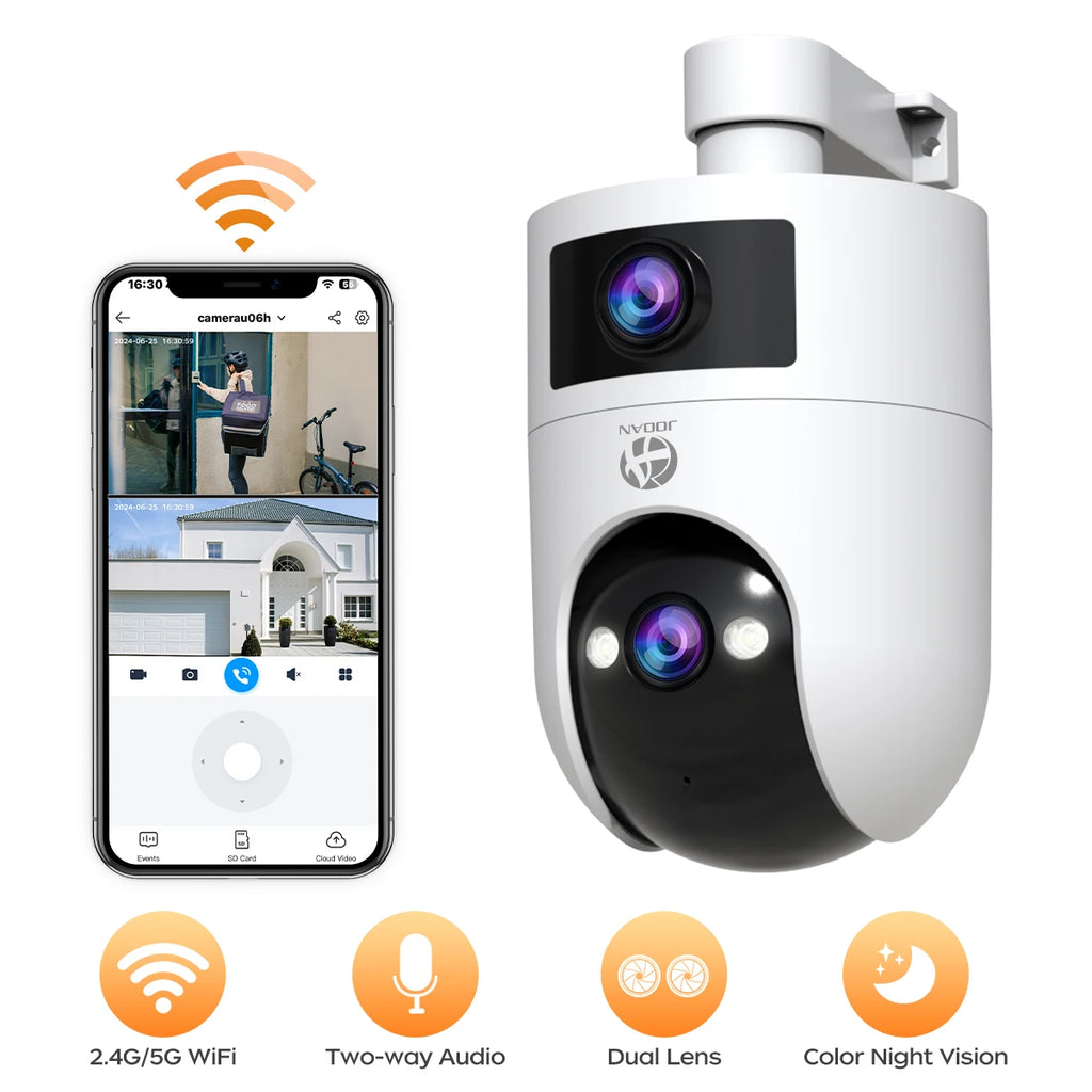 HD  PTZ Outdoor dual Lens WIFI Camera