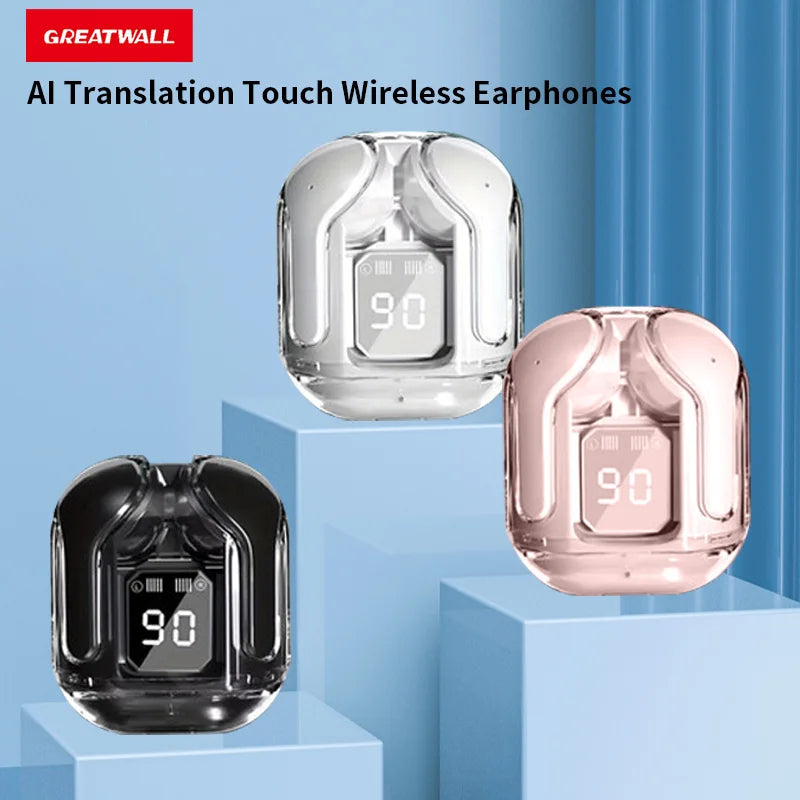 Real-Time AI Translation Headphones Bluetooth Headset Music Calls