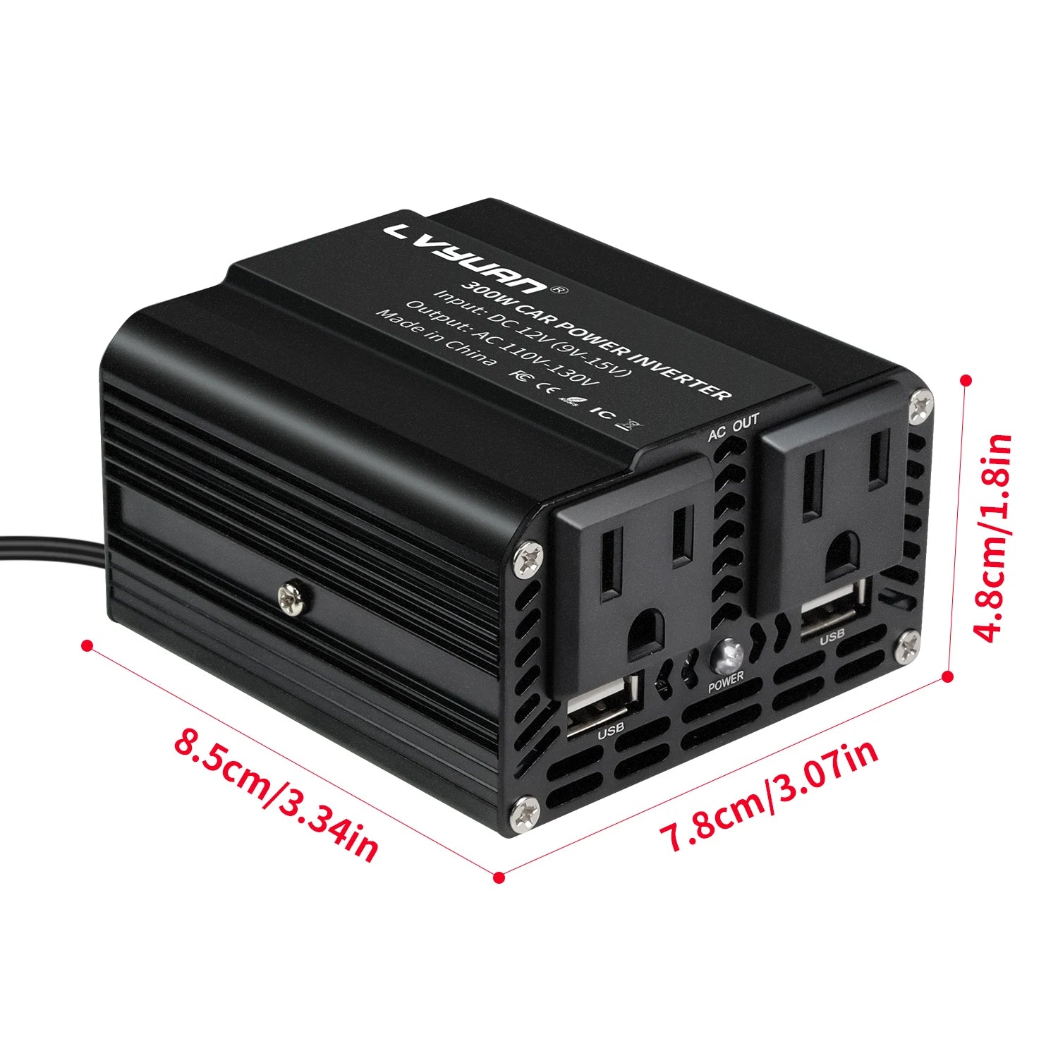 500W/300W Inverter DC12V AC110V