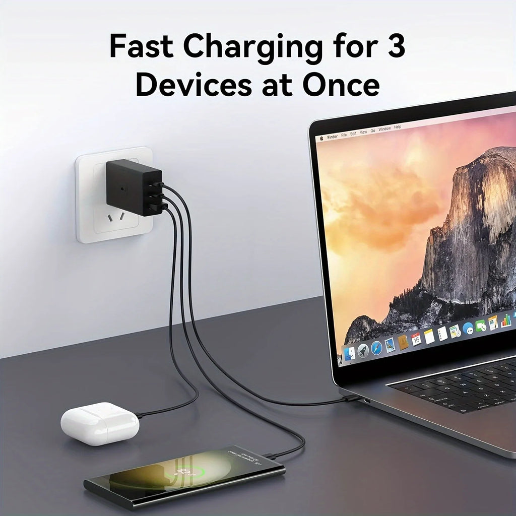 3 Port USB C Charging Block