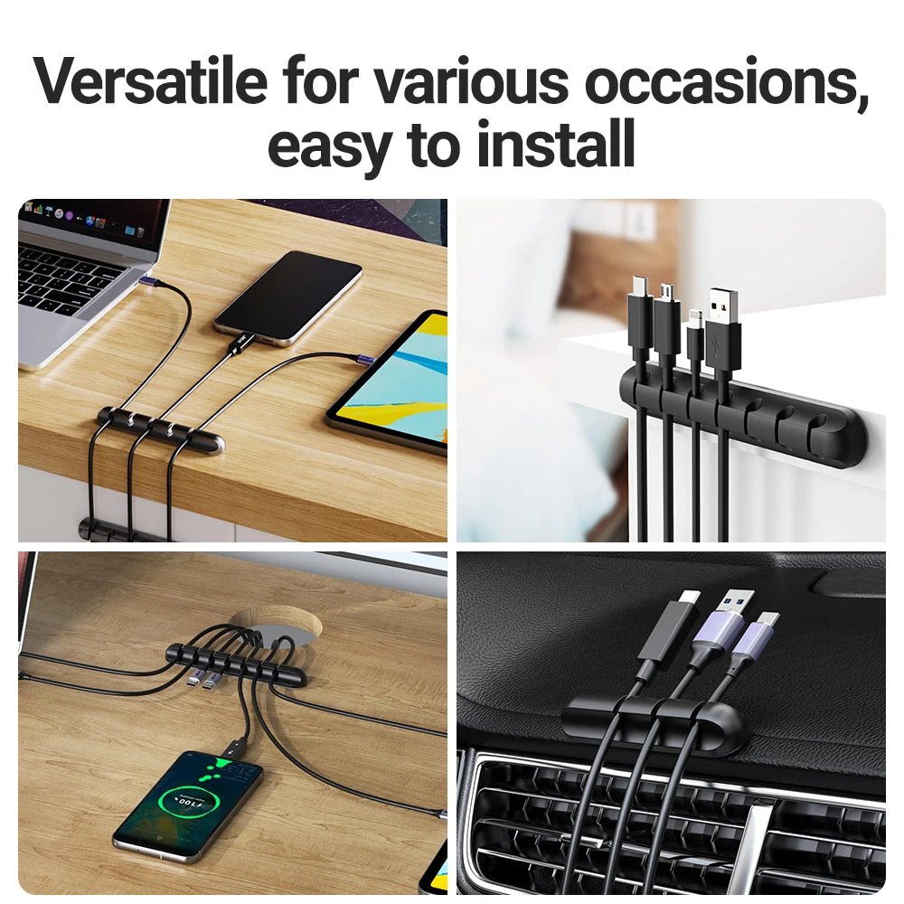 Adhesive Cord Management Wire Organizer