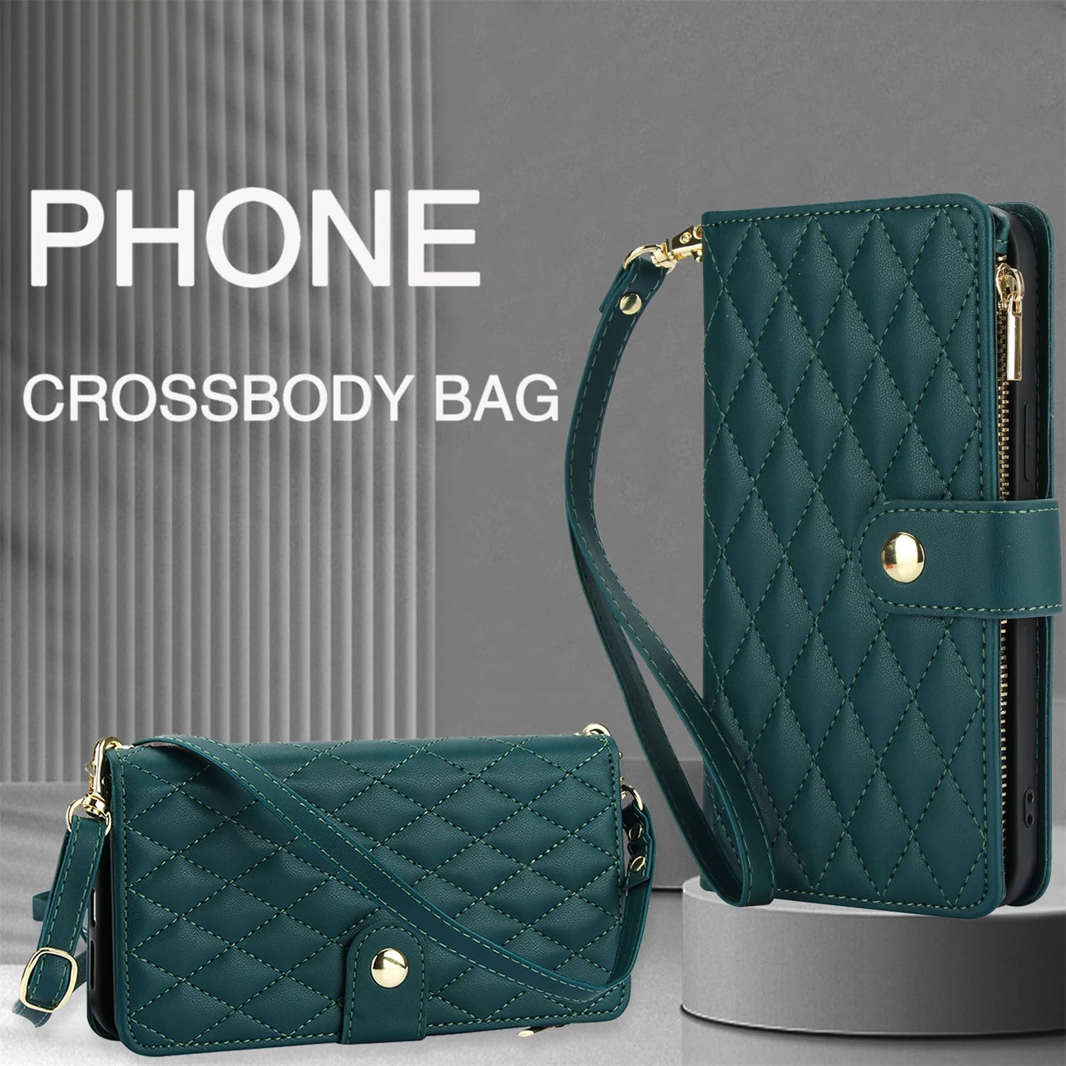 iPhone PU Leather Wallet Flip Case