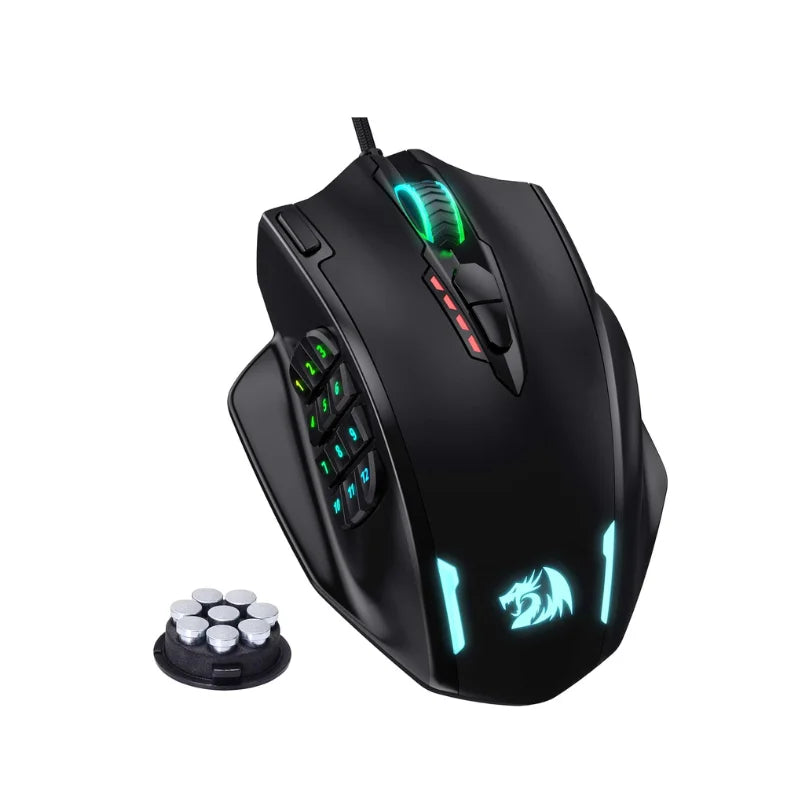 Redragon M908 RGB Backlight LED USB Wired Gaming Mouse 18 Programmable Mouse Buttons