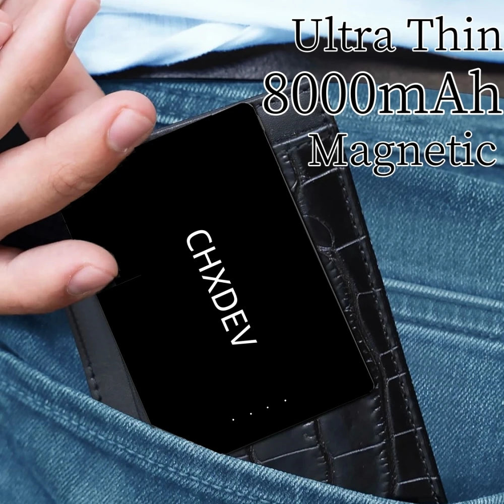 Ultra-Thin Magnetic Power Bank For IPhone