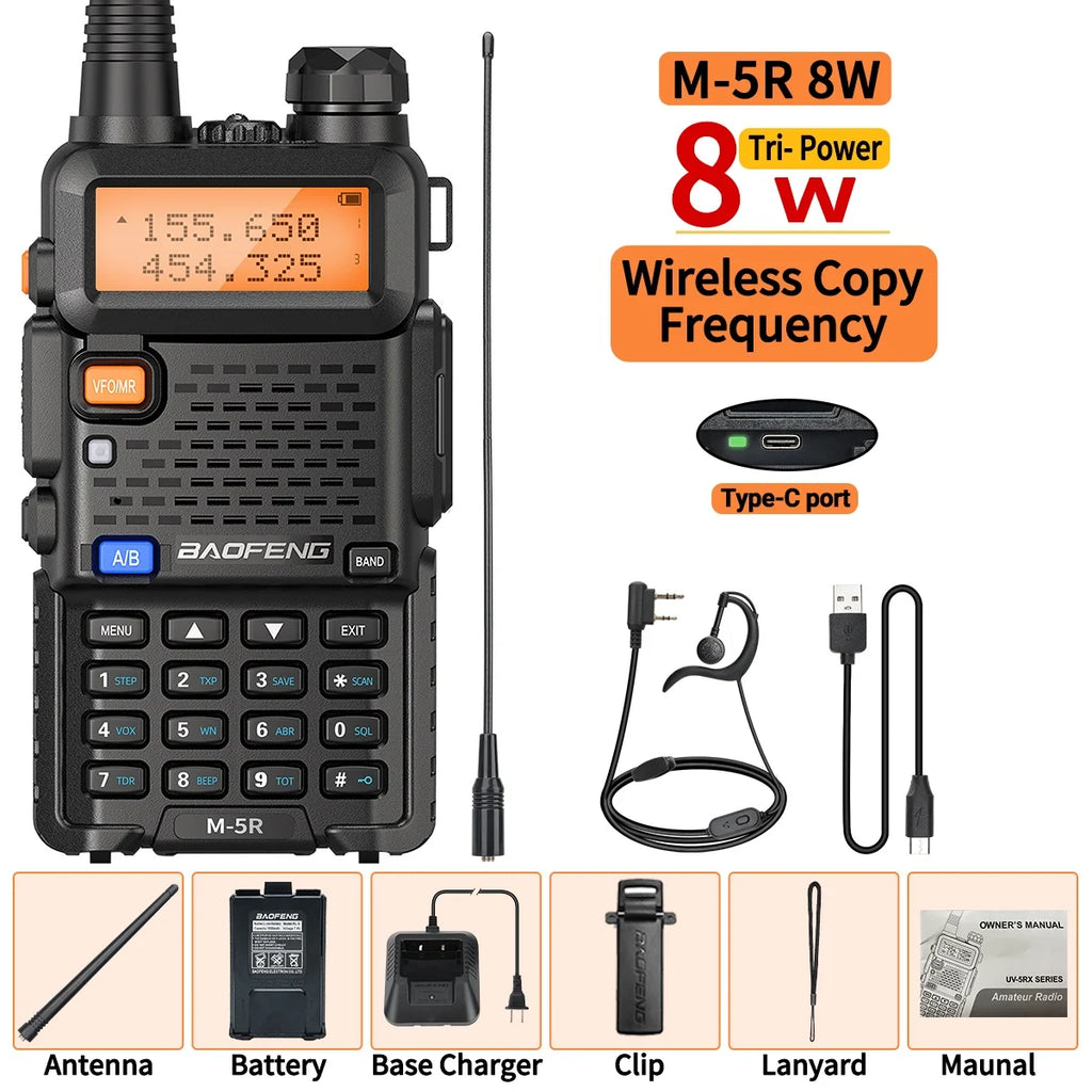 Baofeng M-5R 8W UV-5R Two Way Radio