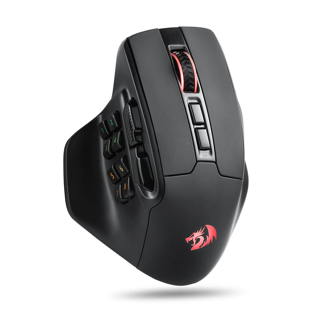 Redragon M811 PRO Wireless Gaming Mouse, 15 Programmable Buttons