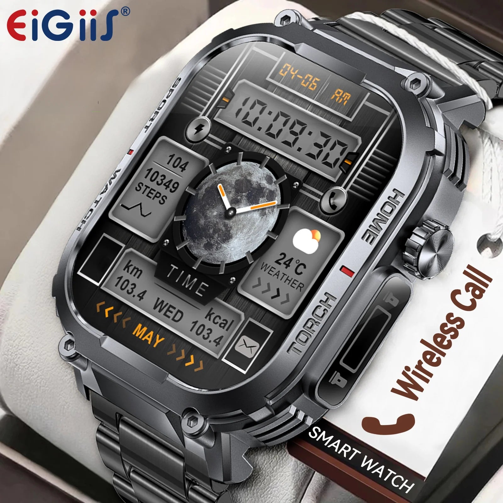 Smart Watch Men 3ATM Waterproof