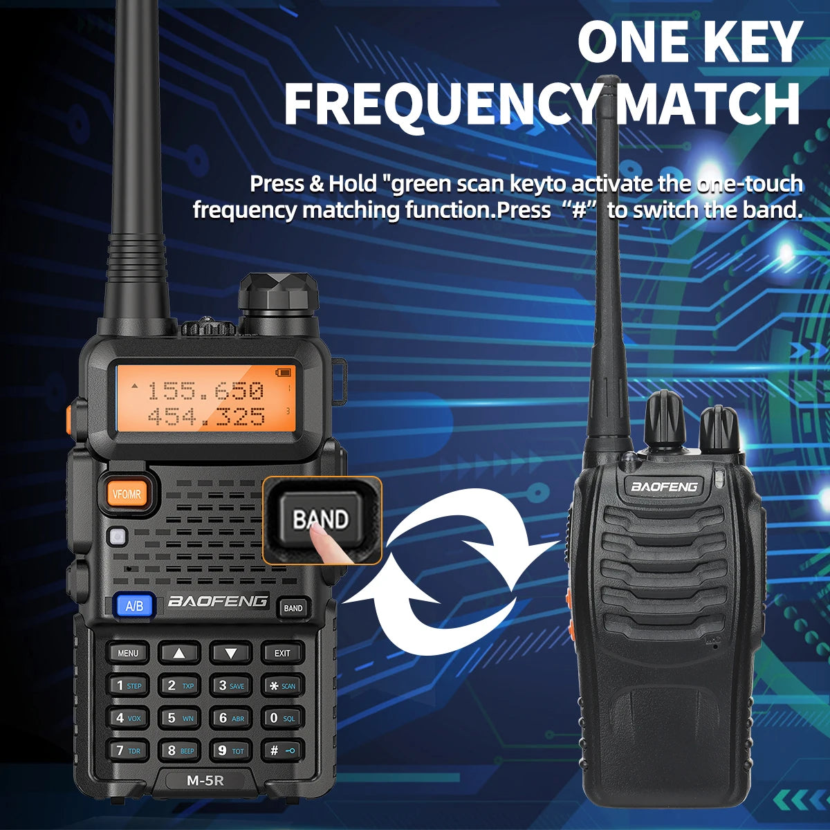 Baofeng M-5R 8W UV-5R Two Way Radio