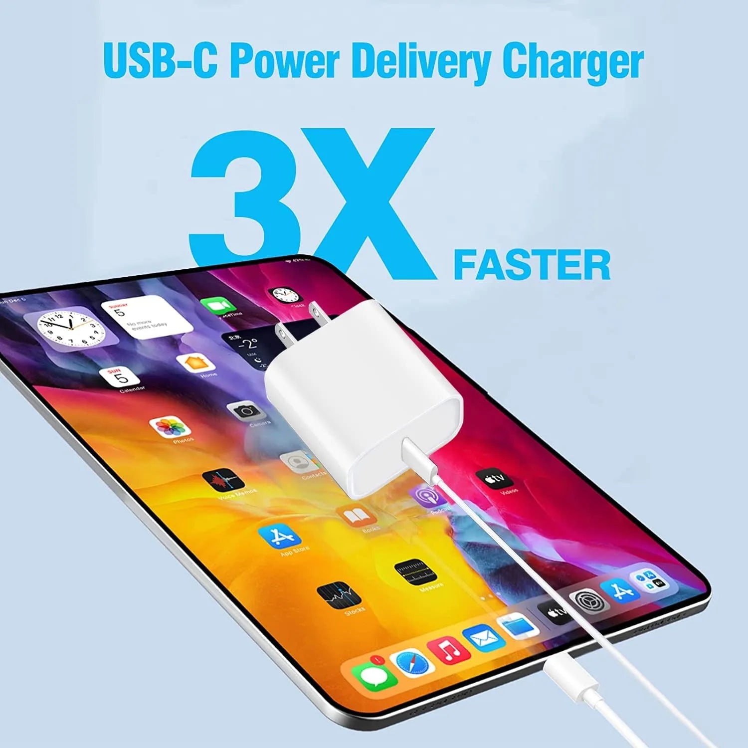 Fast Charger for iPhone 16, iPhone 15, iPad
