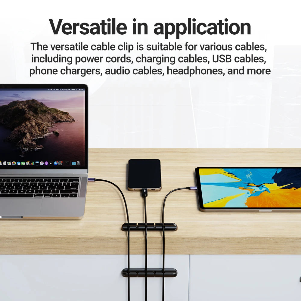 Adhesive Cord Management Wire Organizer