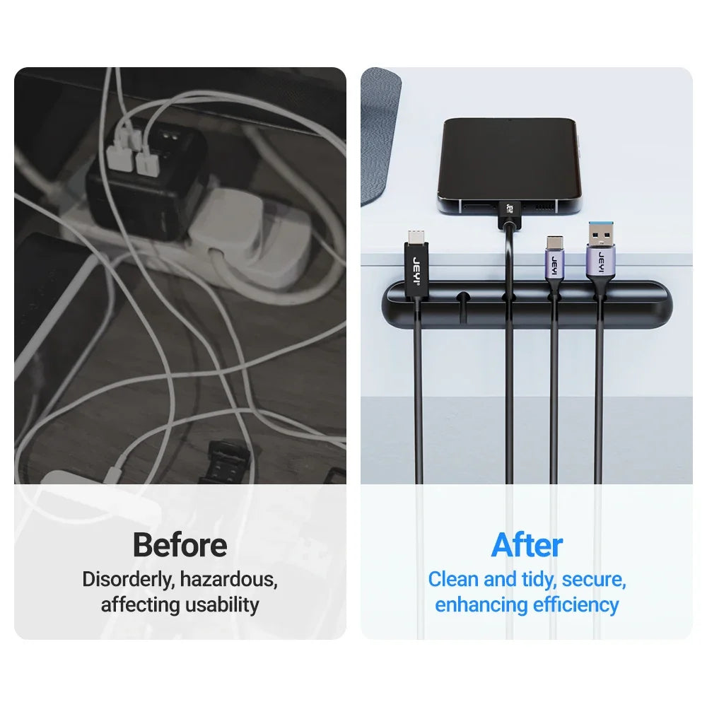 Adhesive Cord Management Wire Organizer